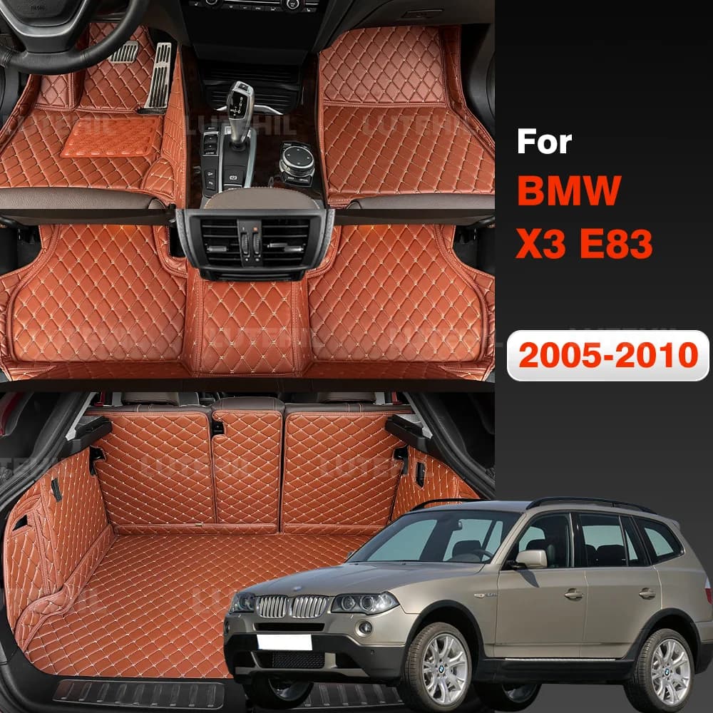 Car mats for BMW X3 E83 2005 2006 2007 2008 2009 2010 Car trunk mat for trunk interior accessories