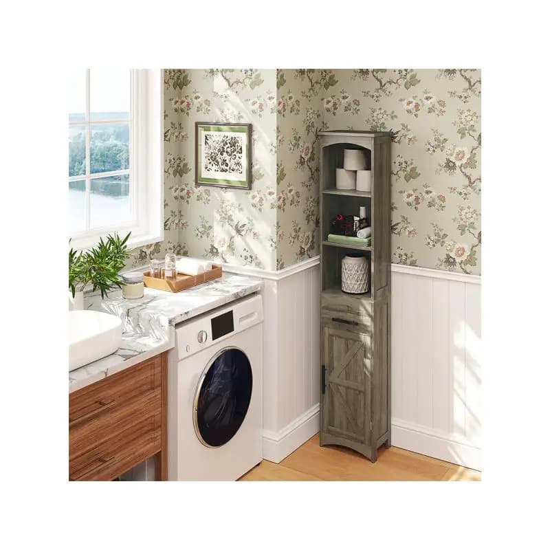 Mobiletto da bagno con specchio: elegante salvaspazio per l'organizzazione domestica