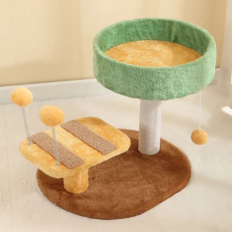 Cat scratching post sisal climbing frame all-season universal vertical wear-resistant non-dandruff cat nest cat toy