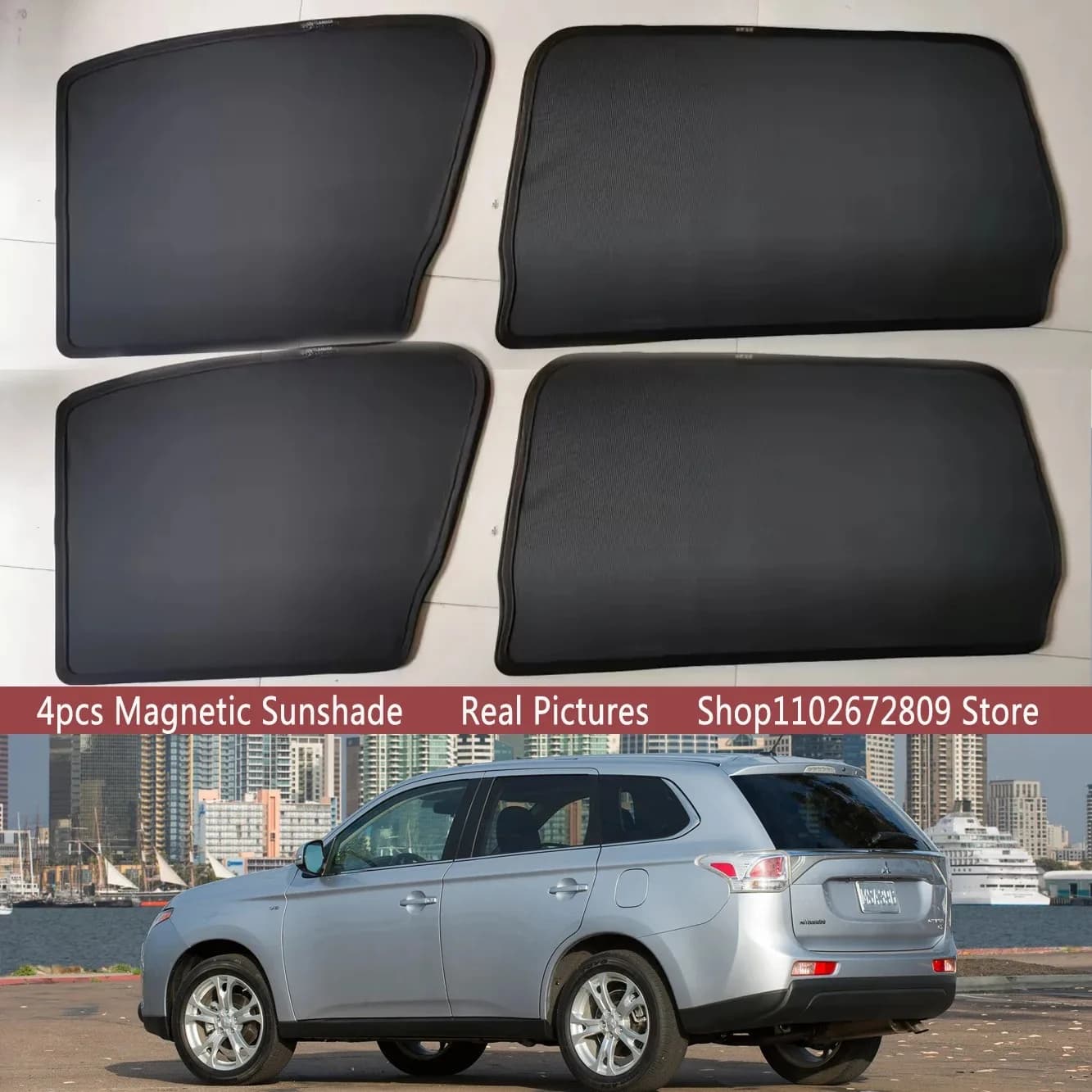 Parasole magnetico per auto, tendina parasole per parabrezza anteriore, accessori per Mitsubishi Outlander ES PHEV 2013-2021