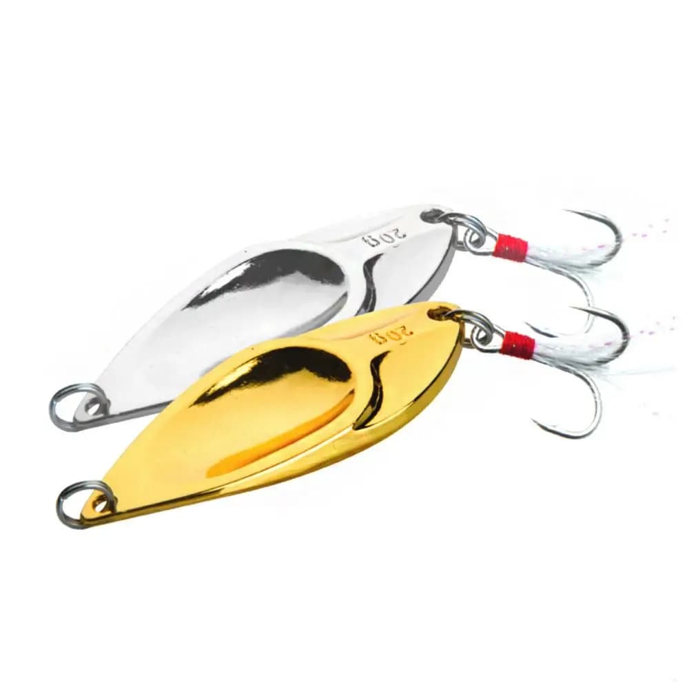 Accessori da Pesca, Esche Artificiali in Metallo Oro e Argento 5g 7.5g 10g 15g 20g per Trota e Luccio