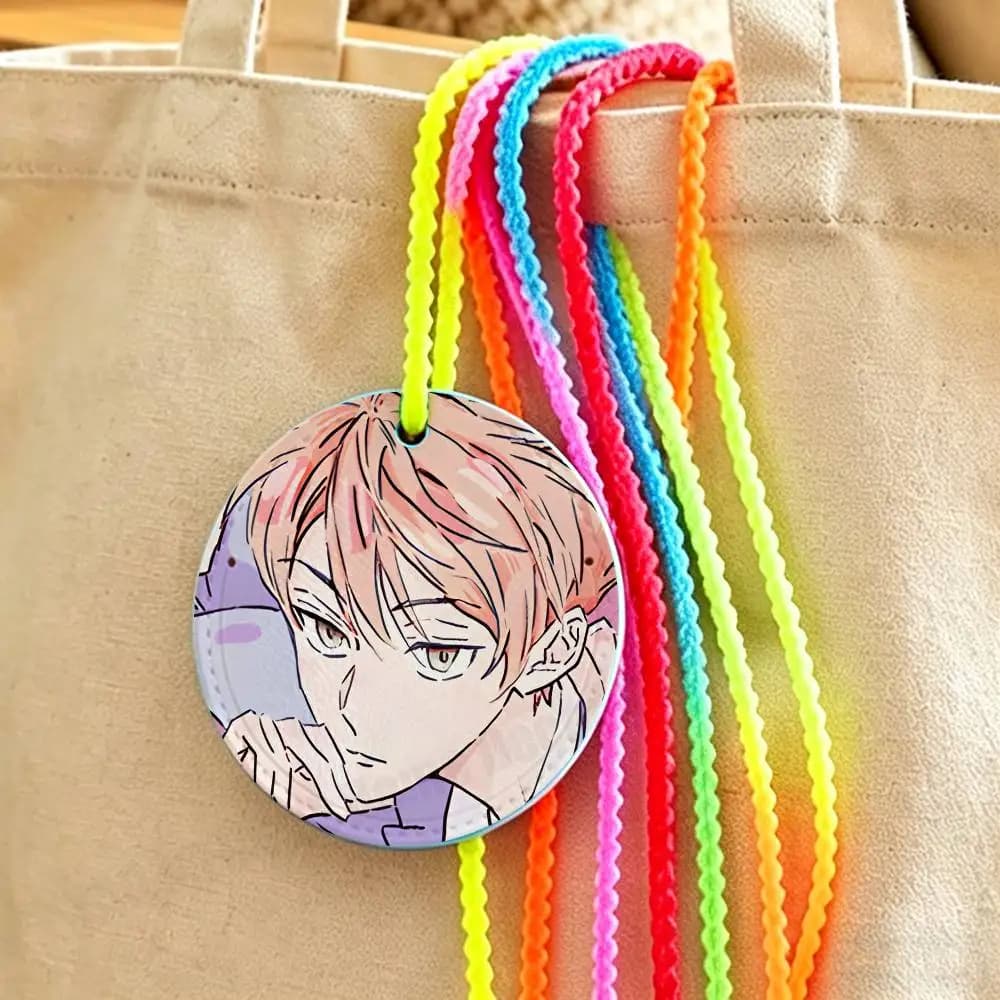Etichetta per bagagli in pelle O-Ouran H-High School Host Club, targhetta identificativa per valigia, porta nome e indirizzo per borsa da viaggio, accessorio da viaggio