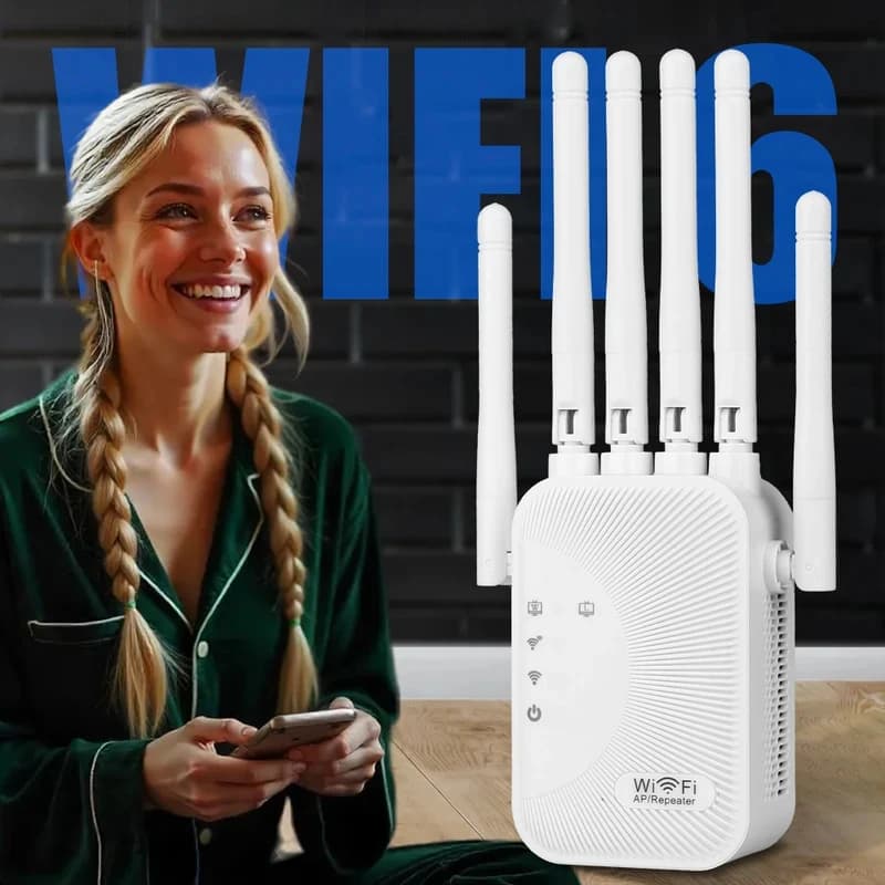 Amplificatore di Segnale WiFi Wireless 2.4GHz 300Mbps, Ripetitore di Rete ad Alta Velocità per Interni, Facile Configurazione, Ripetitore di Segnale Affidabile