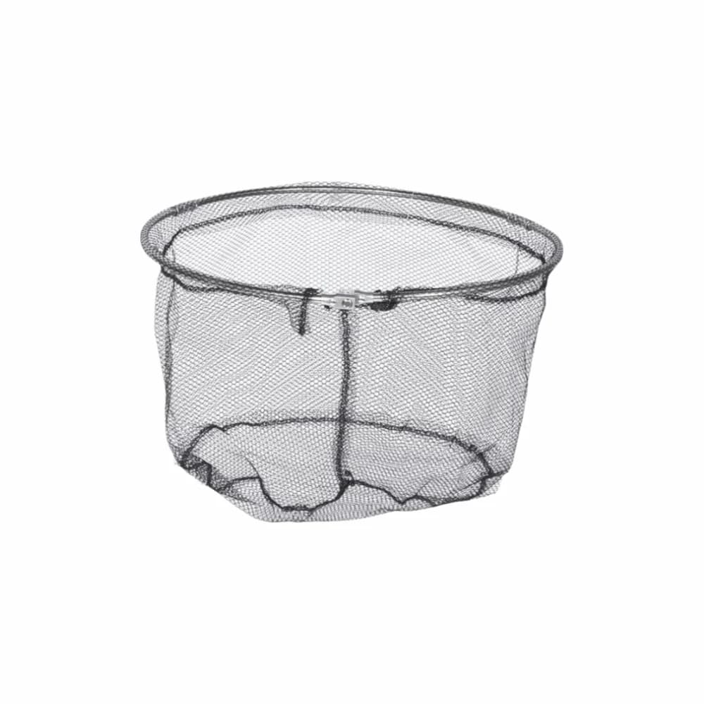 Rete da pesca pieghevole portatile, leggera, diametro 35 cm, rete per la cattura di pesci, rete nera per la cattura di gamberetti
