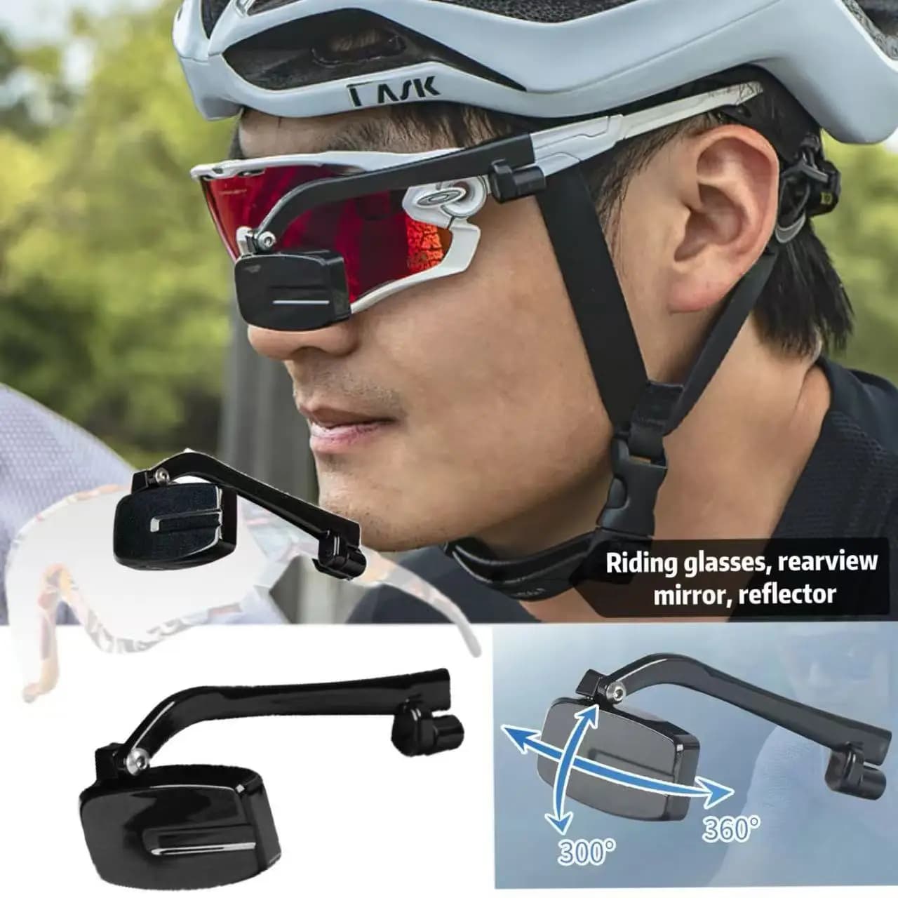 Bicicletta, occhiali da ciclismo, specchietto retrovisore, mini specchietto retrovisore per casco, specchietto retrovisore per occhiali