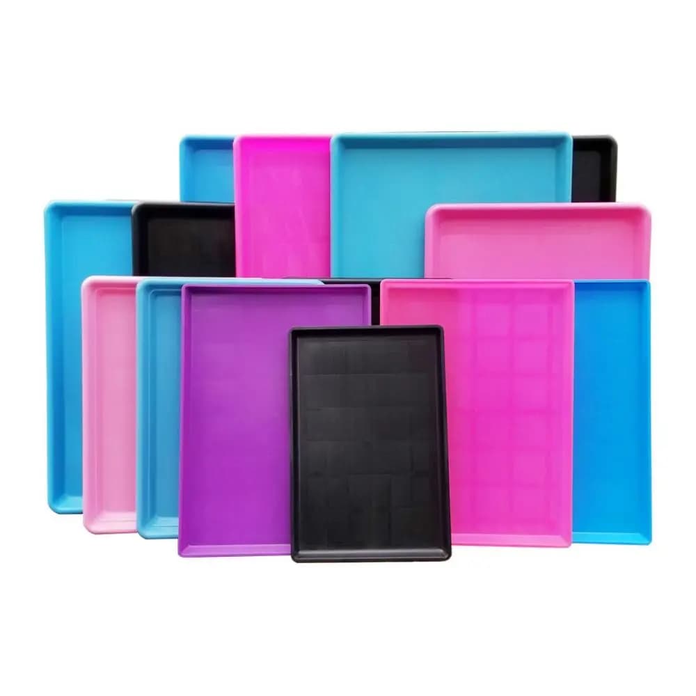 Plastic Dog Cage Tray Rectangle/Square Black Dog Crate Replacement Pan Pet Cage Cleaning Tray Pet Cage Pan
