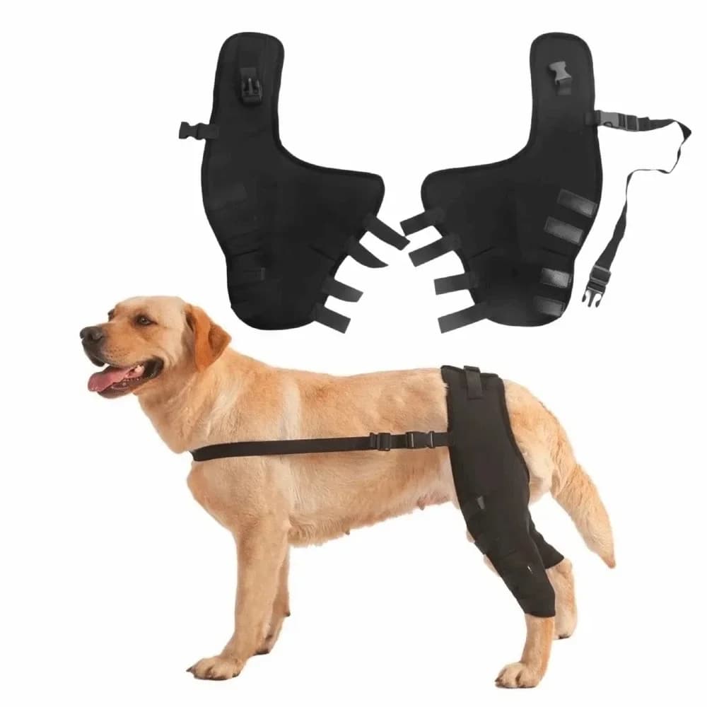 Supporto per Ginocchio Regolabile per Cani, Comodo e Traspirante, Protezione Antipolvere per Zampe Posteriori