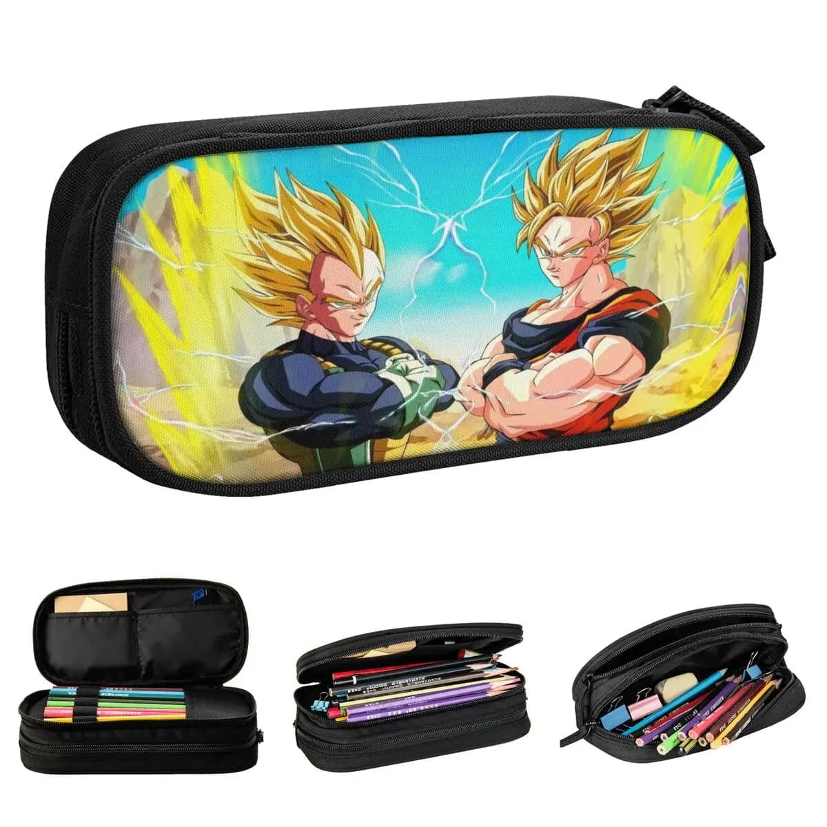 Astuccio per matite Dragon Ball Z Dragonball Anime Astuccio per penne adorabile Astuccio per bambini di grandi dimensioni per studenti, regali scolastici