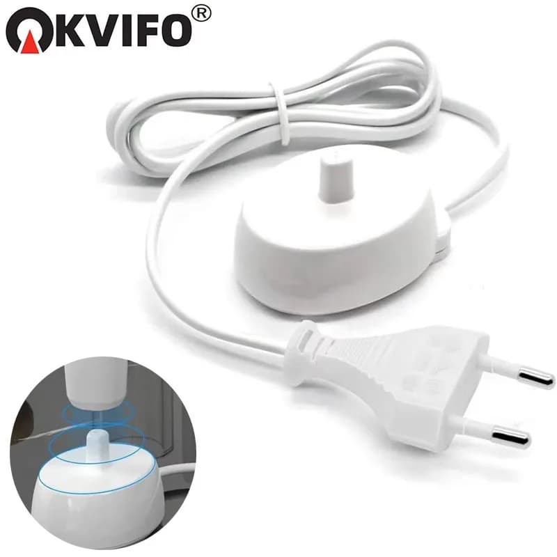 Charger base KVIFO suitable for electric toothbrush Oral B series iO 3 4 5 6 1000/3000/5000/7000 Waterproof inductive charging base