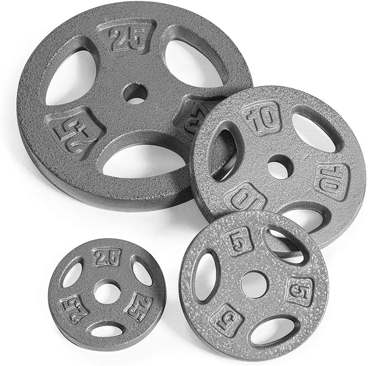 Piastre Pesi in Ghisa Standard da 1 Pollice per Sollevamento Pesi e Fitness Domestico, Combinazione per Allenamento Squat e Manubri, Direttamente dalla Fabbrica