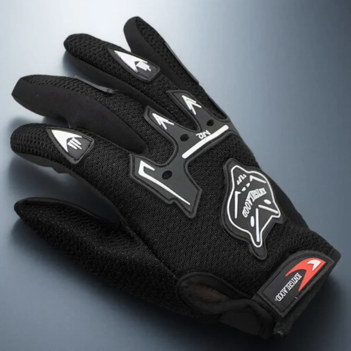 Guanti da moto Guanti da equitazione invernali con dita intere in nylon di sicurezza leggeri antiscivolo durevoli e ammortizzanti