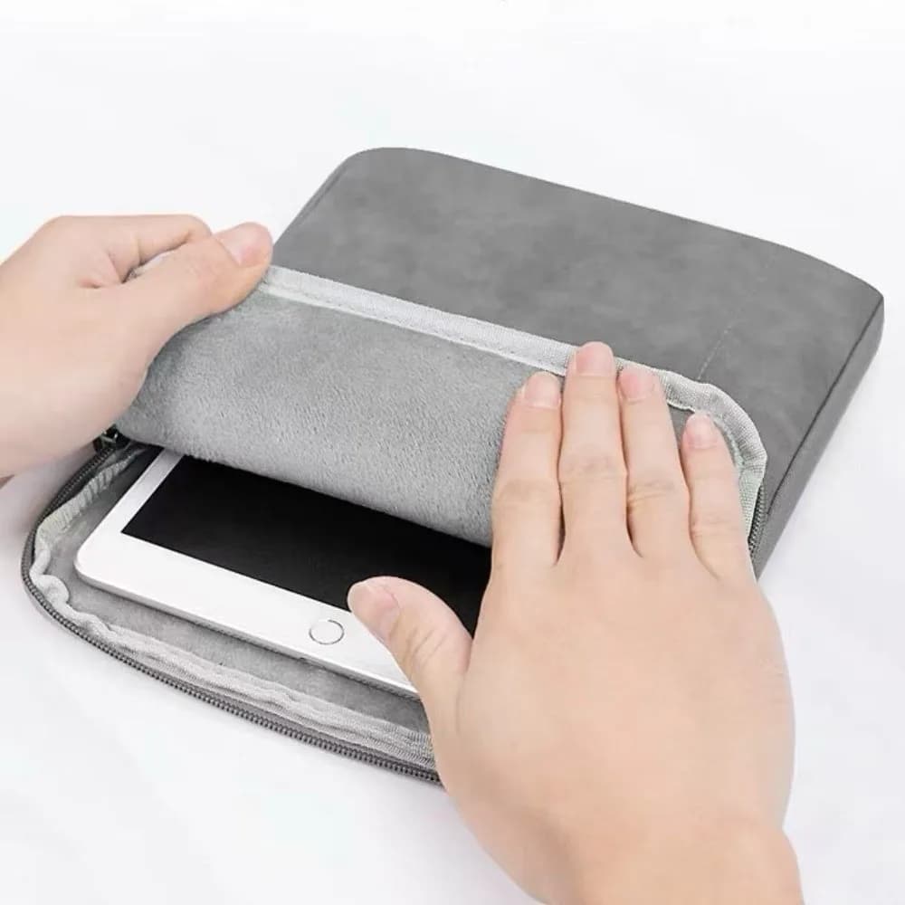 Borsa per tablet antigraffio Borsa per tablet portatile leggera con doppia cerniera Custodia protettiva Custodia per tablet in materiale morbido
