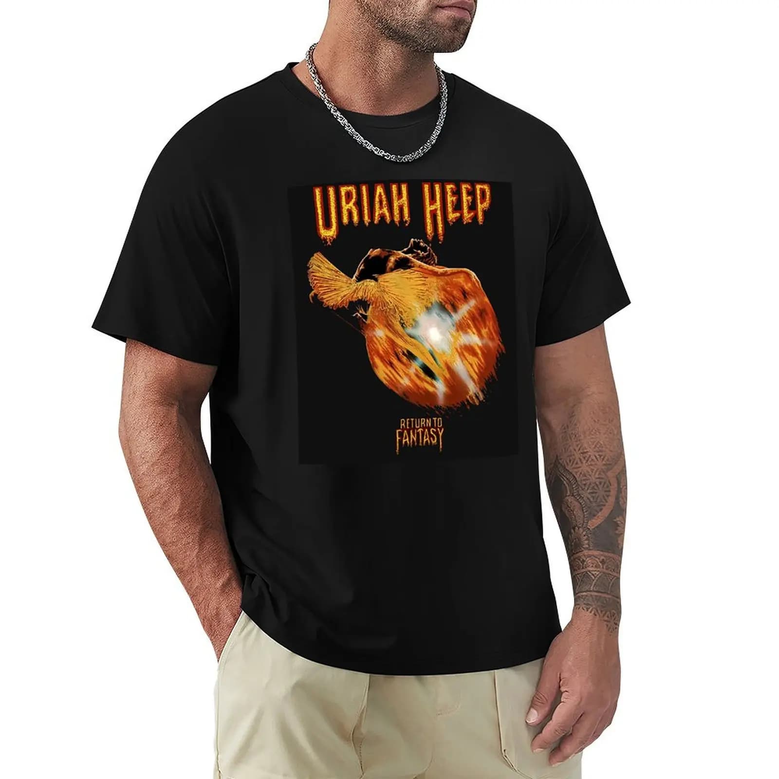 la migliore nuova maglietta con grafica originale di Uriah Heep