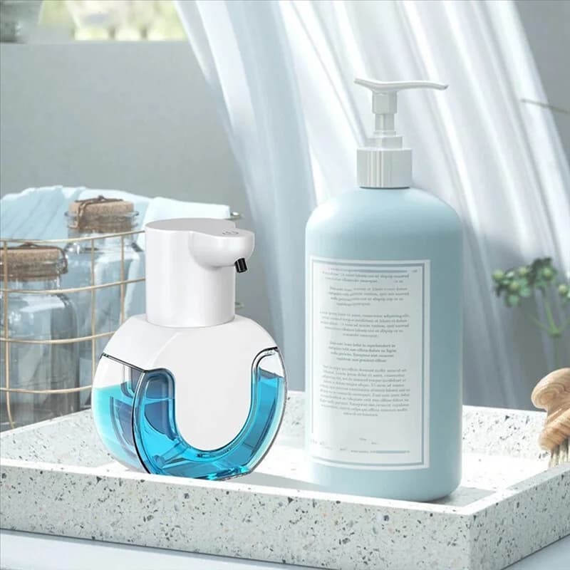 B97A-Dispenser di sapone intelligente 420 ml Sensore di movimento touchless Dispositivo per il lavaggio delle mani Dispenser di sapone liquido a parete