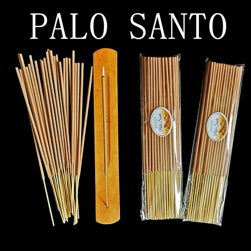 50/100 Pezzi di Incenso Premium in Legno Sacro Peruviano, Palo Santo per Yoga, Meditazione, Purificazione, Ideale per Migliorare l'Umore