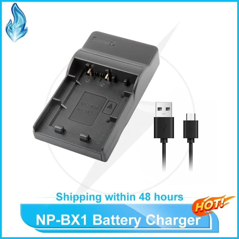NP-BX1 Batteria Caricatore USB per Fotocamere digitali Sony DSC-RX1 RX1R RX100 RX100 II WX300 WX500 H400 HX300 HX50 AS10 AS20 AS100 MV1