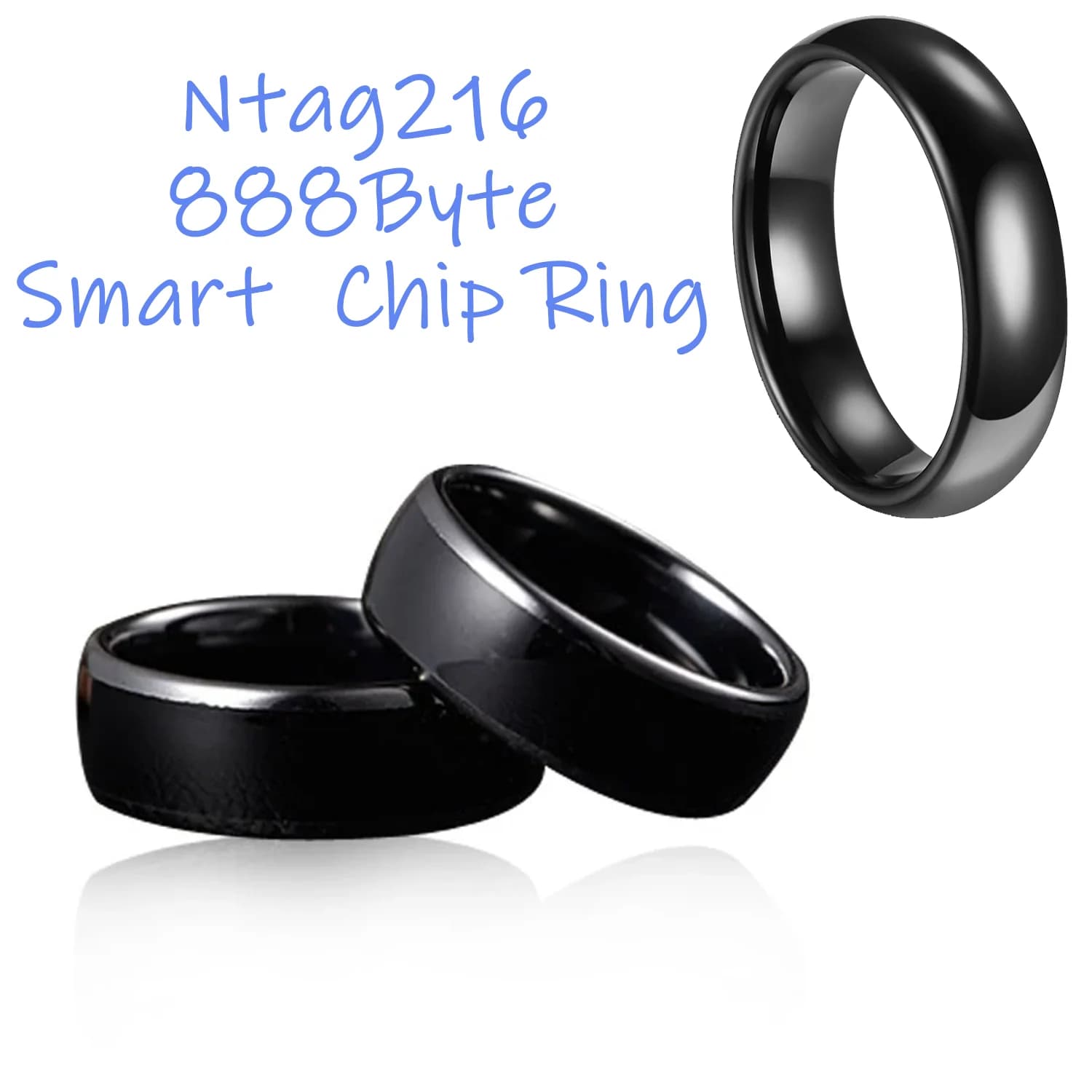 Ntag216 anello riscrivibile Rfid NFC ISO14443 888byte Token modificabile Ic 13.56mhz Amibo Tag Url Link biglietto da visita carta da gioco