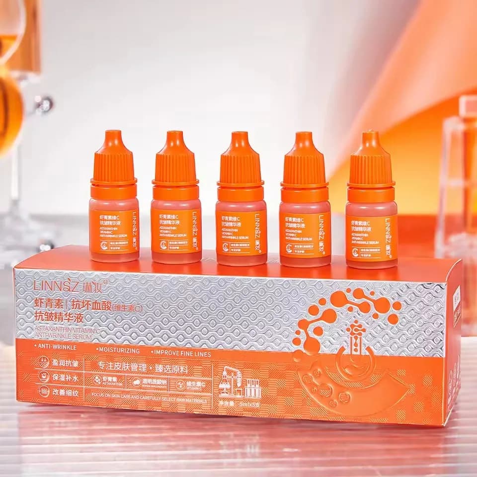 Astaxanthin Vitamin C Whitening Essence Reduce Fine Line Face Moisturizing Brighten Skin Face Serum Korea Skincare Products