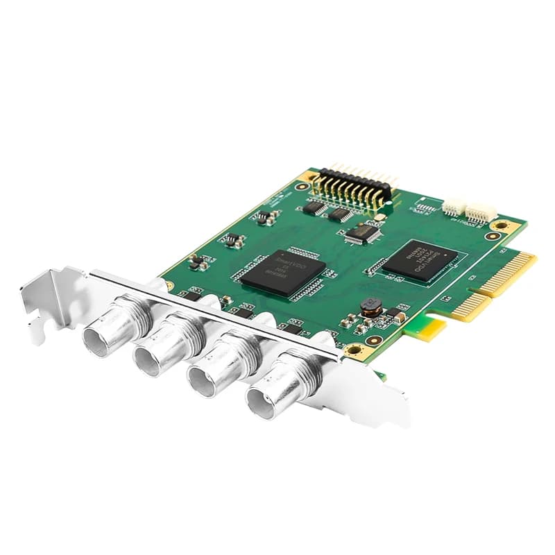 Scheda di acquisizione SDI TC-400N4 Scheda di acquisizione video con risoluzione 4K a 4 canali per la registrazione in streaming live