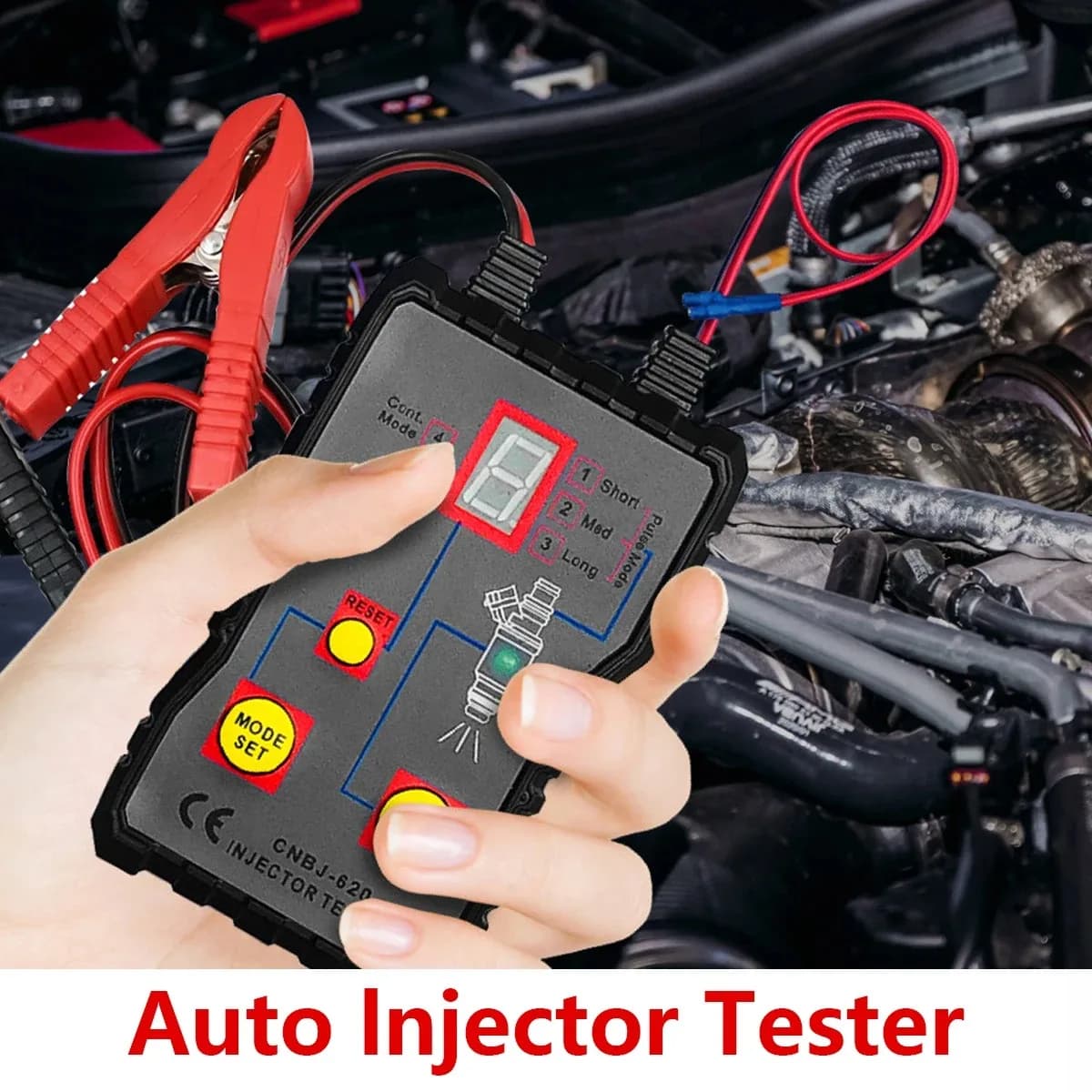 Newest Fuel System Scan Tool Automotive Cleaning Tool Kit Injector Flush Cleaner Car Fuel Injector Tester Portable 4 Pluse Mode