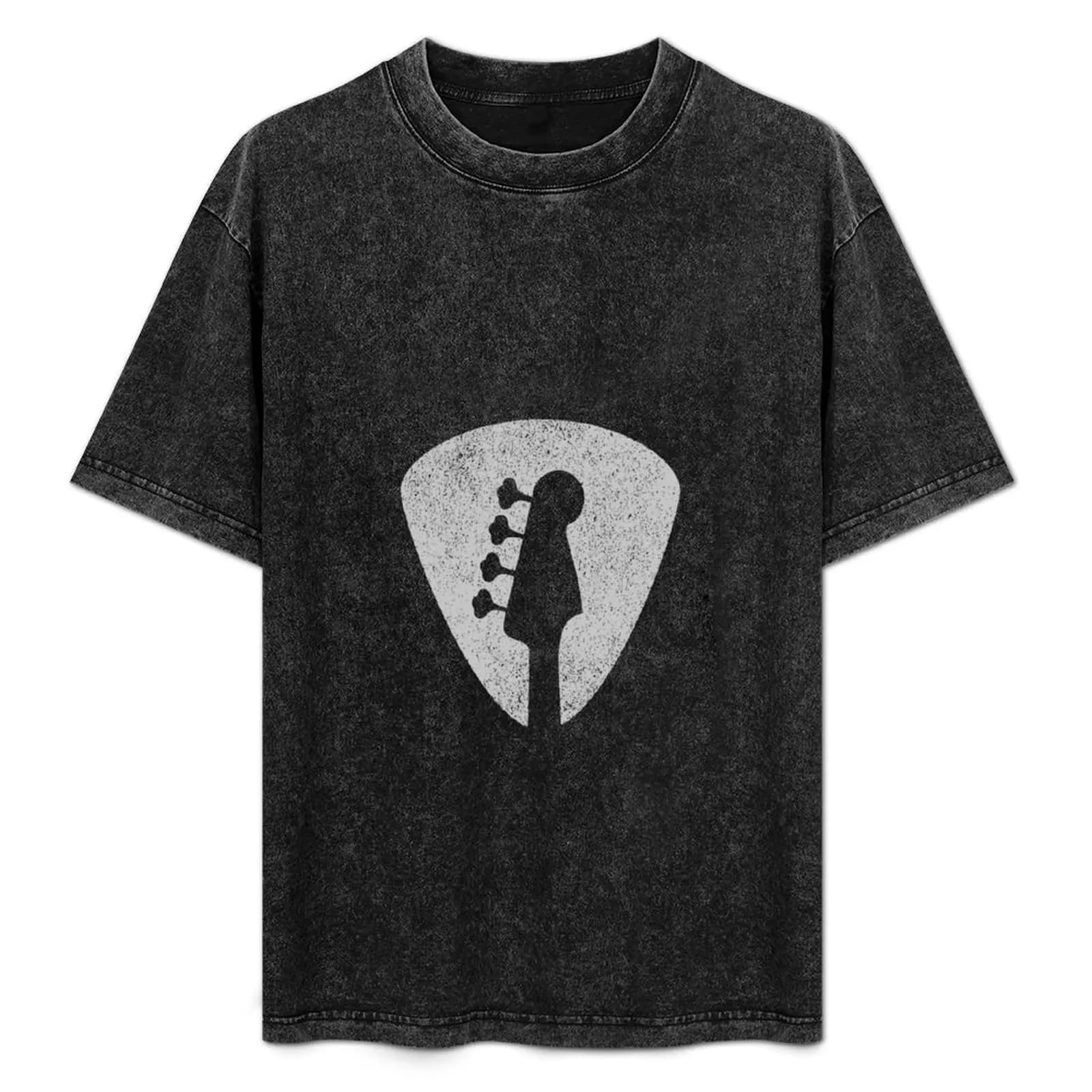 T-shirt Bass Player Guitar Pick, t-shirt da lavoro casual e pratica