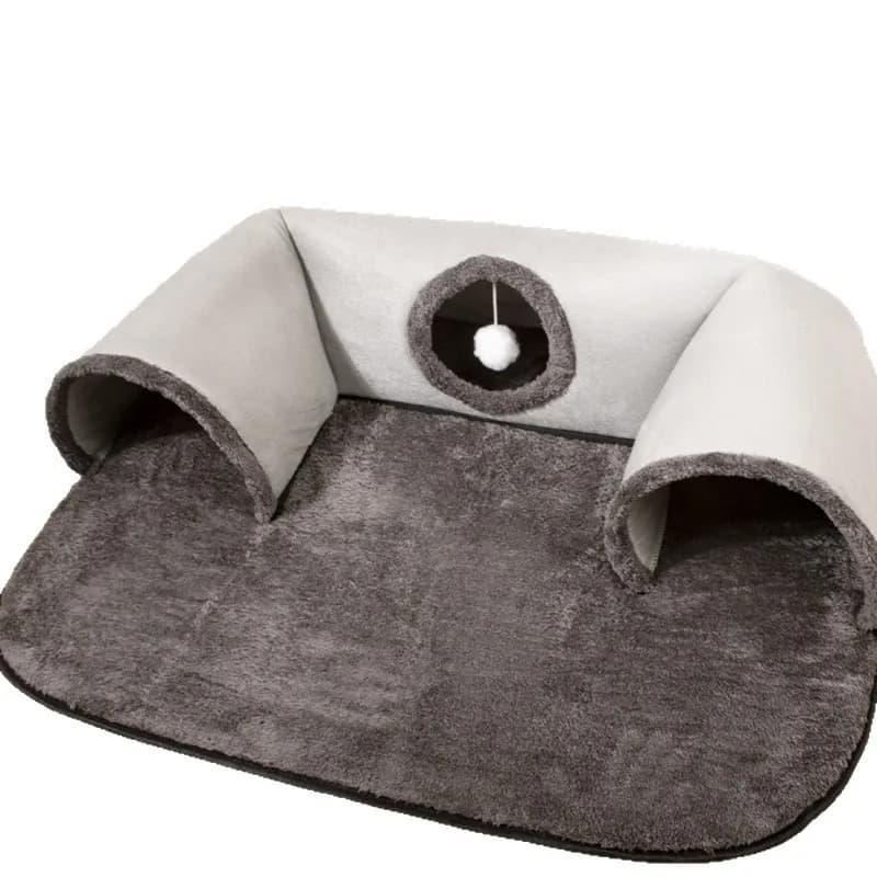 Caldo! Nido per gatti con canale Tunnel creativo a forma di U per giocare a nascondere il letto per gatti Lettiera per gatti lavabile rimovibile per animali domestici