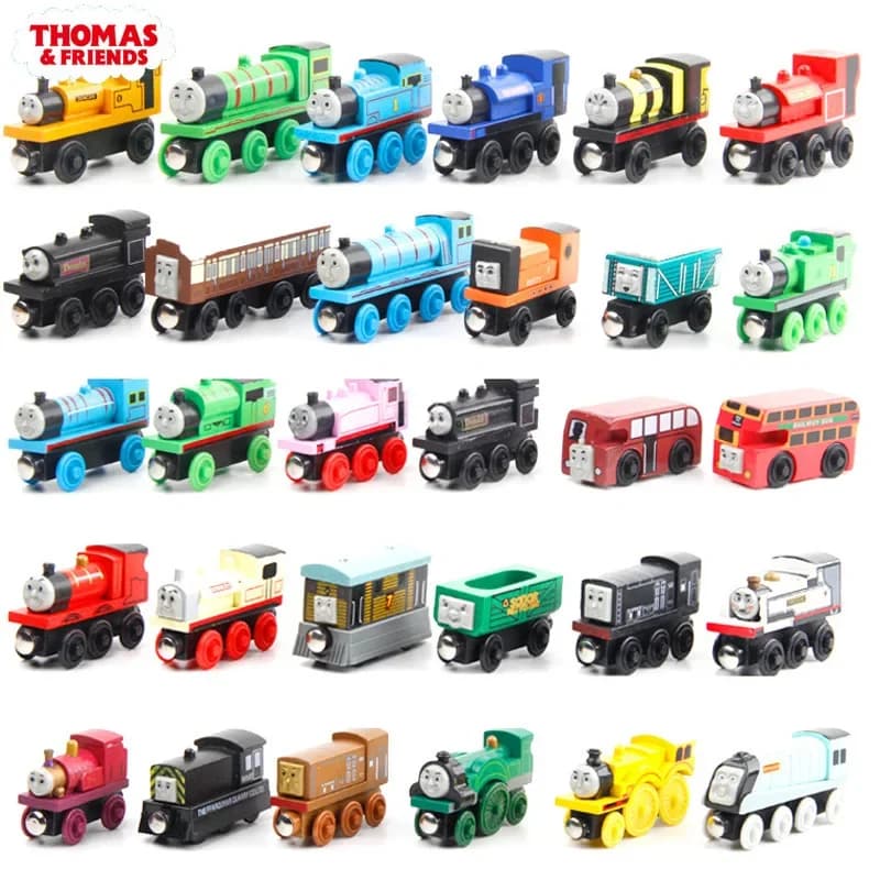 Trenino Magnetico Thomas e Amici, Giocattolo Decorativo per Torte, Giocattoli Educativi in Legno per Bambini