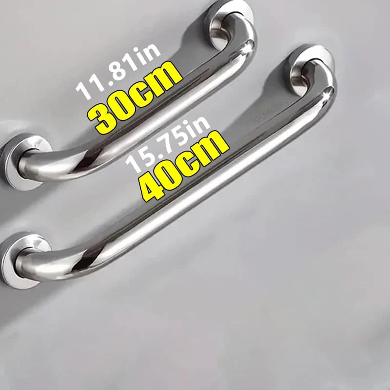 Maniglione per doccia 30 cm/40 cm Asciugamani sospesi per doccia in acciaio inossidabile Maniglioni di sicurezza antiscivolo per accessori da bagno per anziani