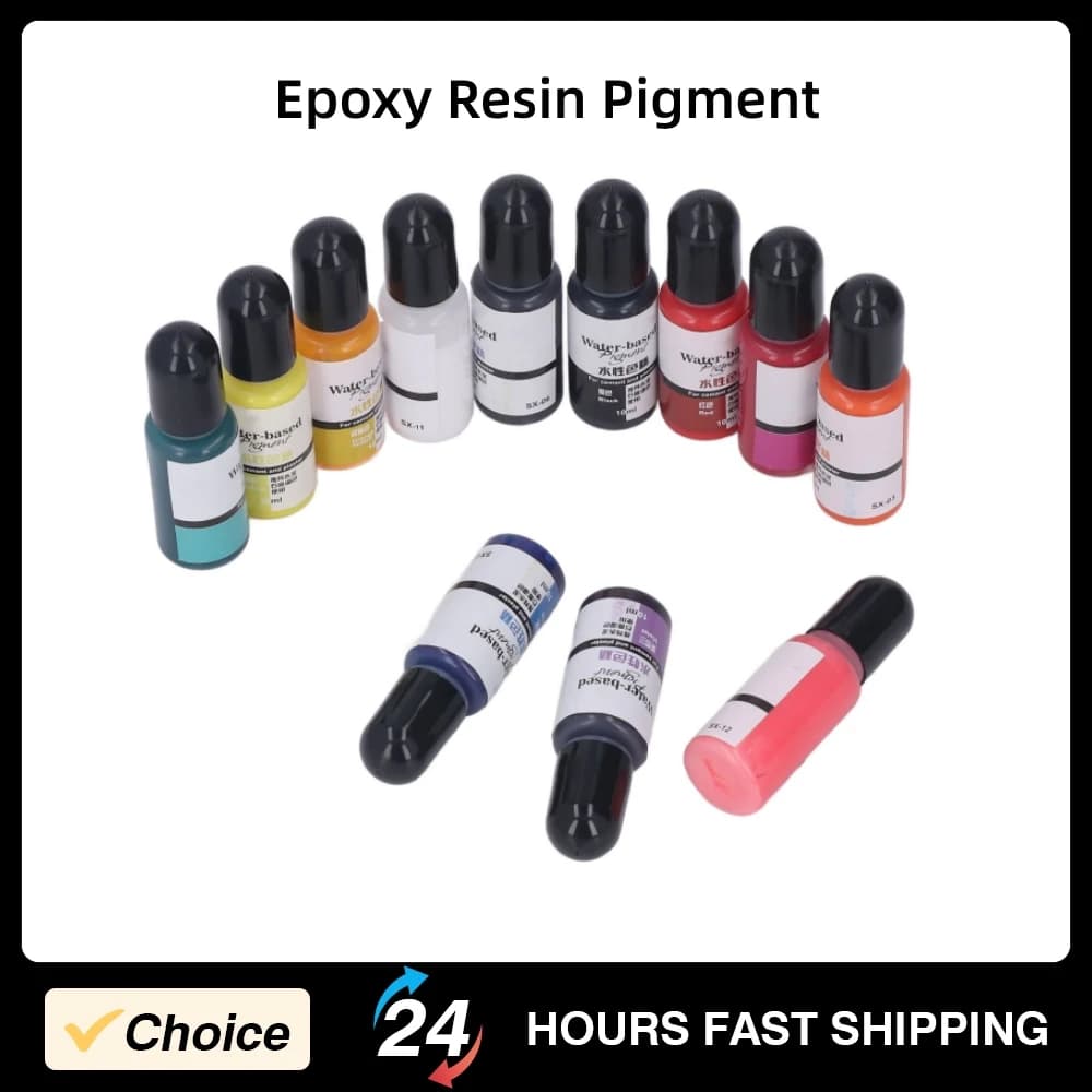 12 Colors Epoxy Resin Pigment Even Luster DIY Handcraft Epoxy Resin Dye for Cement Gypsum Epoxy Resin Color Epoxy Resin Pigment