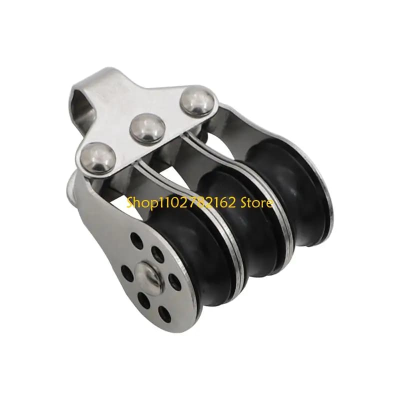 547B Outdoor Rope Guide Pulley Block Metal Texture for Yacht and Marine Deck Jobs