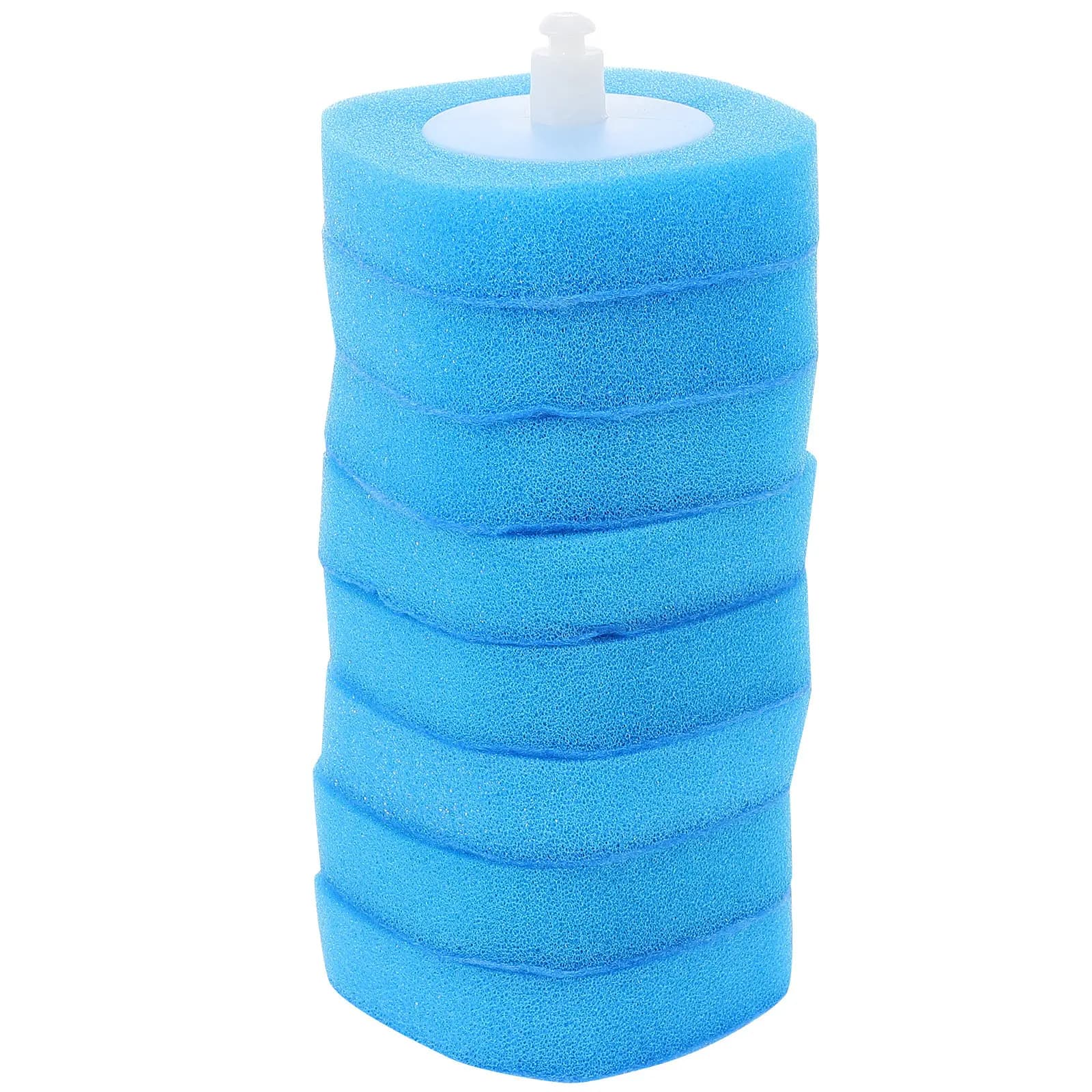 8Pcs Disposable Toilet Brush Wand Refill Heads Sponge Scrubber Pads Bathroom Cleaning Tool Heavy Duty Stain Removal Quick