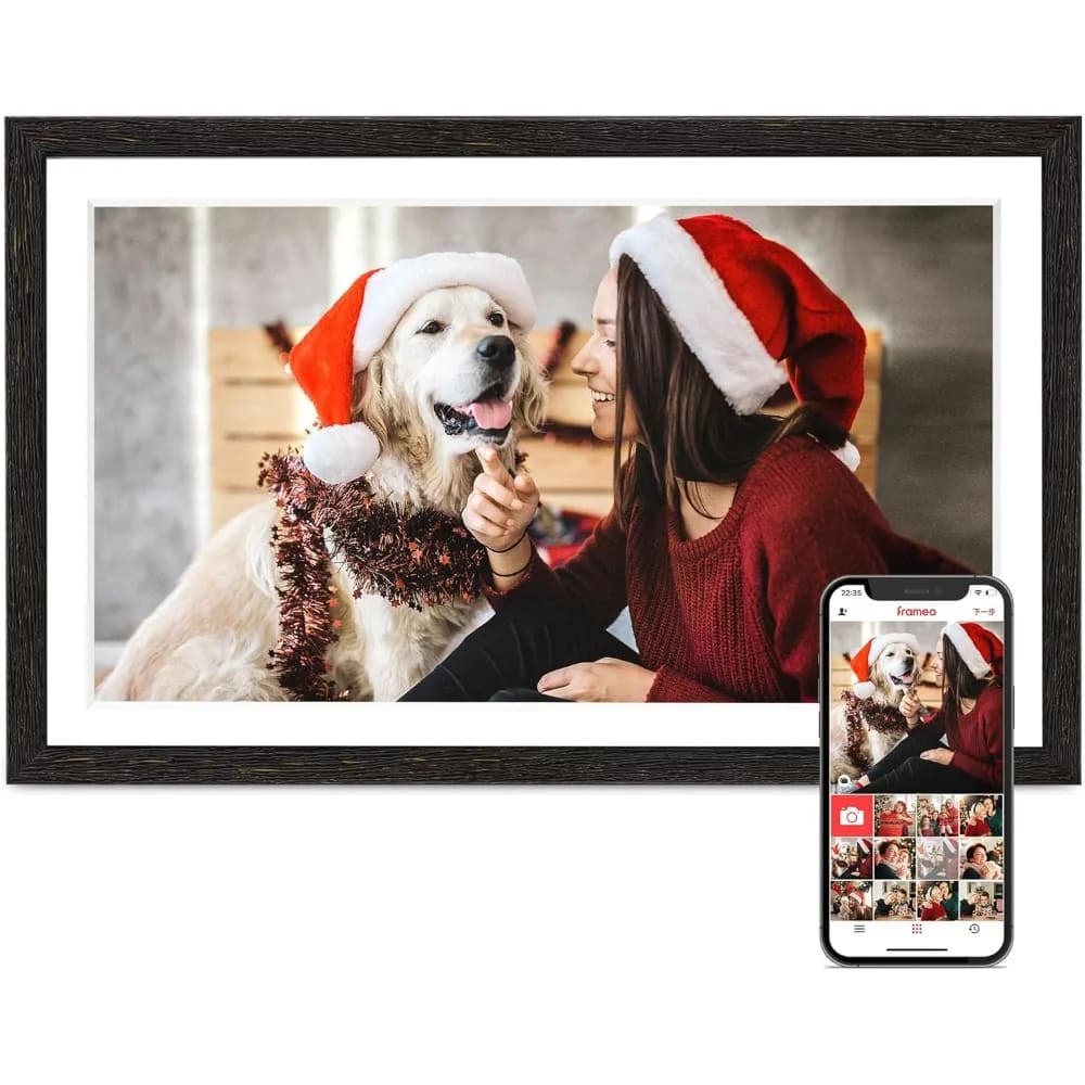 15.6 Inch Digital Frame WiFi FHD 1080P Touch Screen 32 GB Photo Frame Electric Table Wall Mounted Video Support