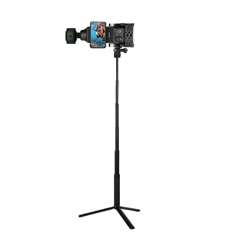 Metal Holer Long Selfie Stick Tripod Bracket Horizontal Vertical Shooting Adapter for DJI Pocket 3 Gimbal Camera Accessories