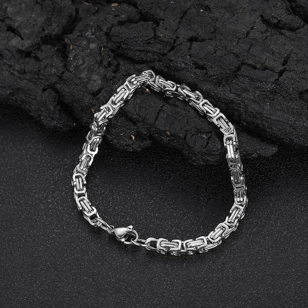 Nuovi braccialetti a catena classici da 5 mm in argento placcato oro 18 carati per uomo e donna, gioielli, accessori da matrimonio, regali per feste
