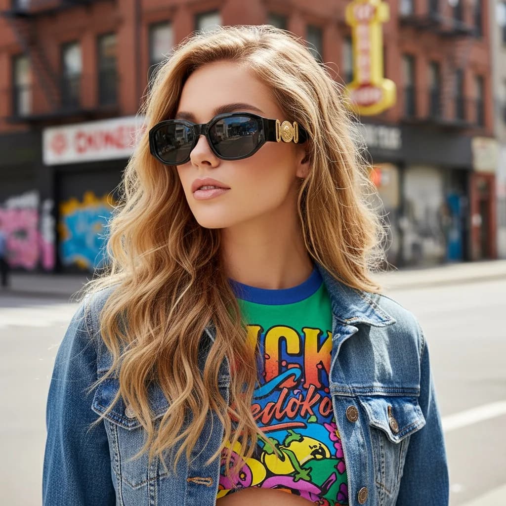 Nuovi occhiali da sole alla moda con montatura quadrata piccola per uomo e donna Occhiali a forma rotonda stile trendy europeo e americano 5208