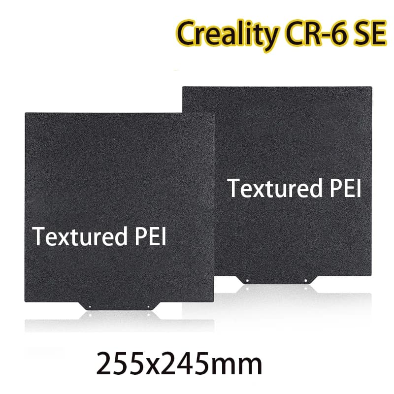 Energic PEO/PET/PEI Build Plate 255x245mm Structured PEI Steel Sheet Double Side Spring Magnetic Bed for Creality CR-6 SE