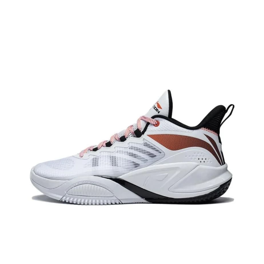 Li Ning Storm 2023 Comfortable Slip Resistant Abrasion Resistant Low top Basketball Shoes Men's White ABFT021-2