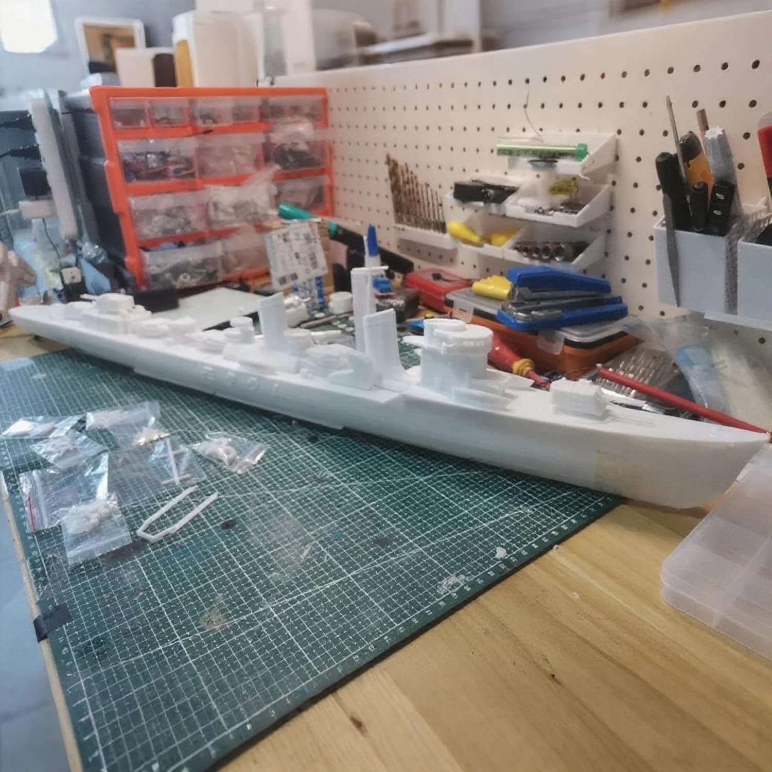 1/144 Navi RC 82 centimetri Kiri Destroyer Modello di Barca di Controllo Remoto Ad Alta Precisione 3D Stampato RC Navi Modello Kit Nave Giocattolo Nave Da Guerra Modello