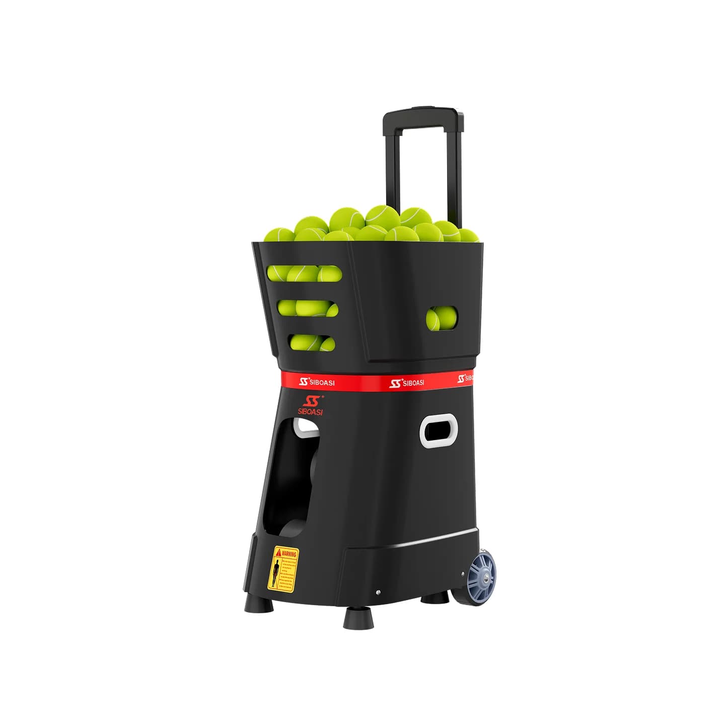 Portable Automatic Padel and Tennis Ball Machine - Durable ABS Material Adjustable Speed for Professional Training