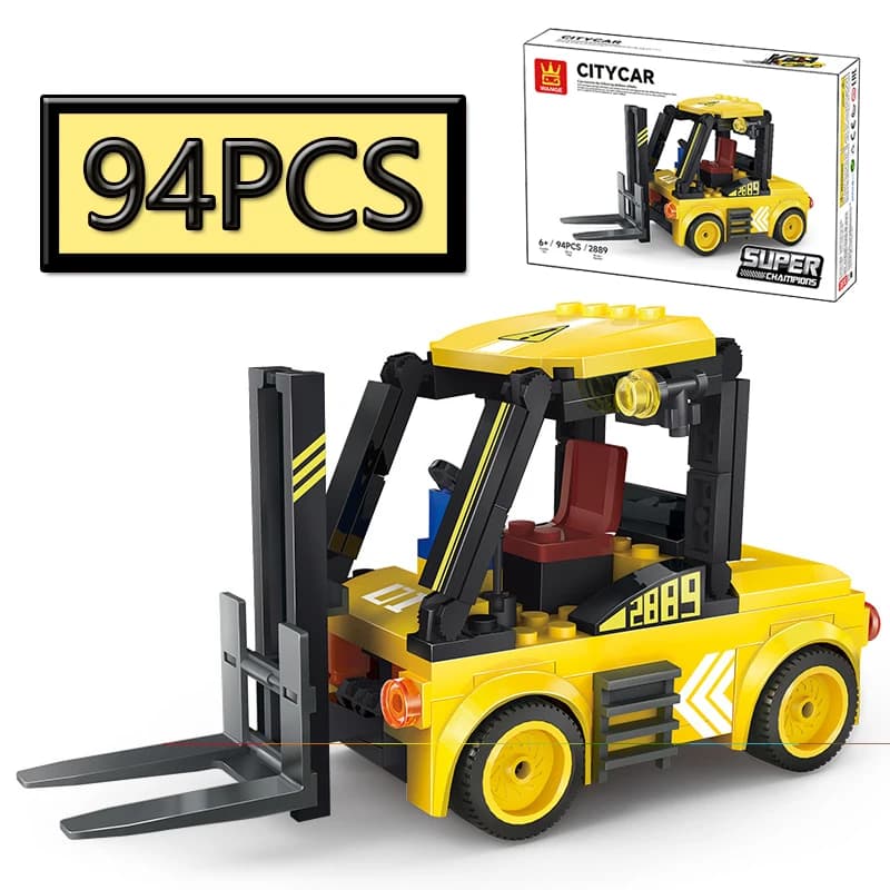 MOC 94 Pezzi Simulazione Creativa Super Veicolo Ingegneristico Carrello Elevatore Modellino Auto Blocchi da Costruzione Fai da Te Giocattolo Puzzle per Bambini Regalo