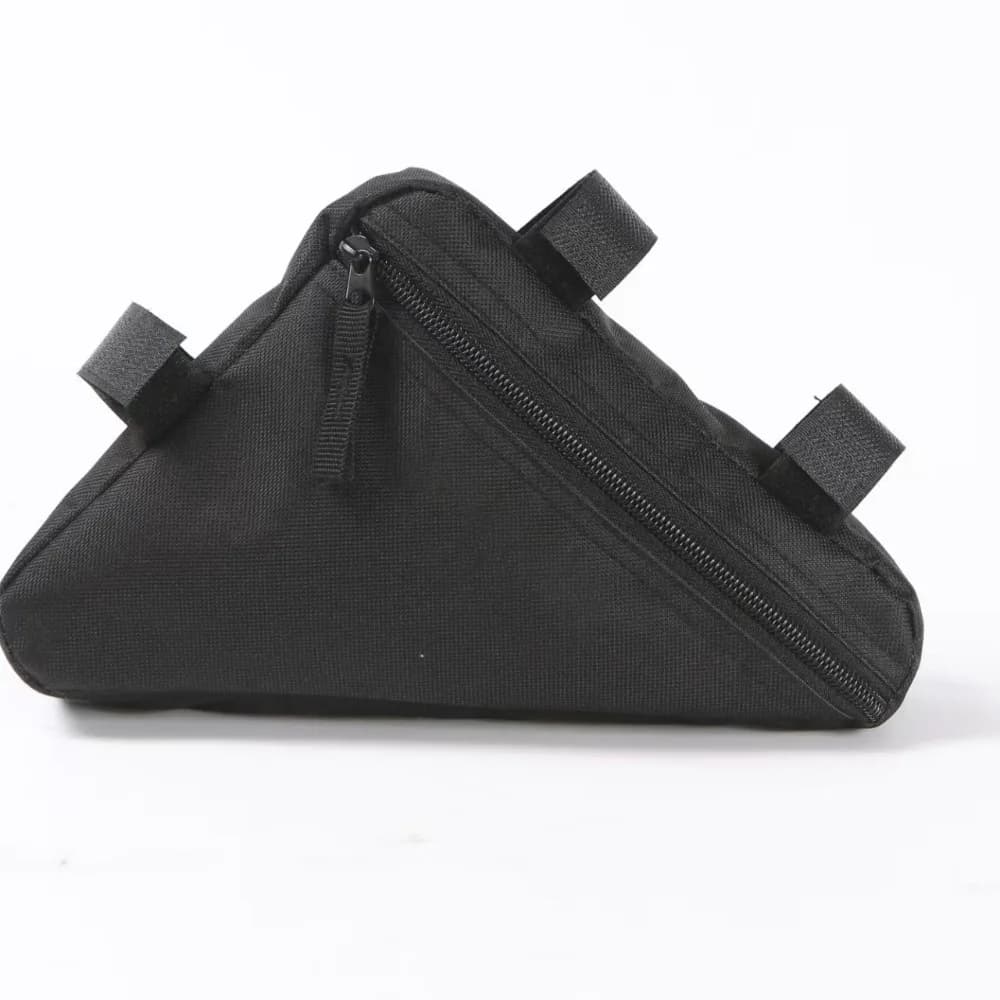 Borsa Triangolare per Bicicletta in Poliestere, Borsa Ultraleggera da Appendere al Telaio, Resistente e Capiente, Tasca per Sella