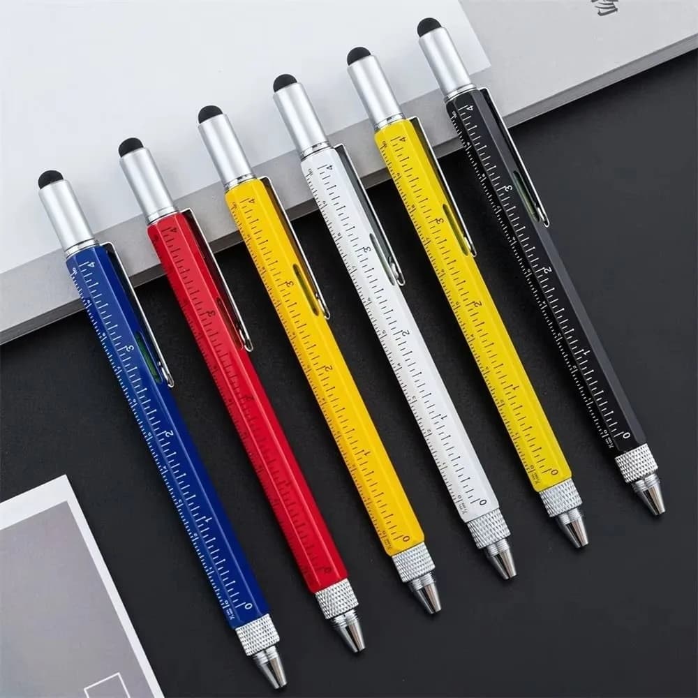Metal Multifunction Screwdriver Pen Laser Engraving Multifunction Ballpoint Pen Screwdriver Function Custom Logo Rollerball Pen