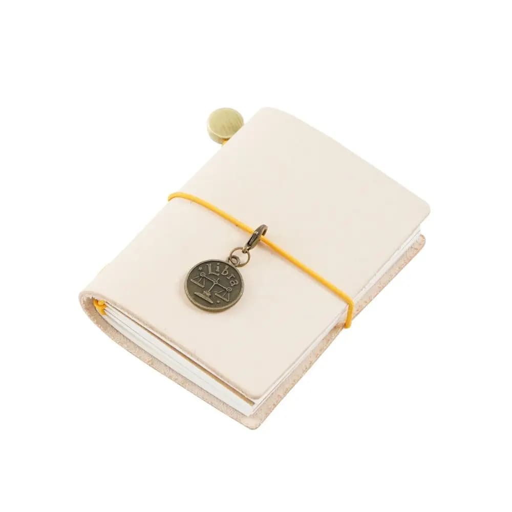 Taccuino Portatile con Copertina in Pelle di Vacchetta, Quaderno per Schizzi, Diario da Viaggio Fatto a Mano, Regalo