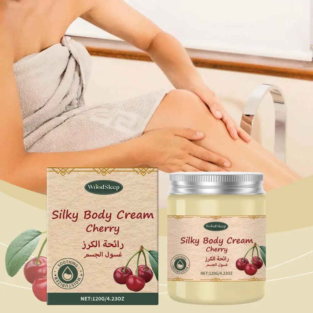 WoodSleep Crema idratante alla ciliegia Pelle idratante e liscia Pelle idratante e nutriente Rinfrescante e non appiccicosa