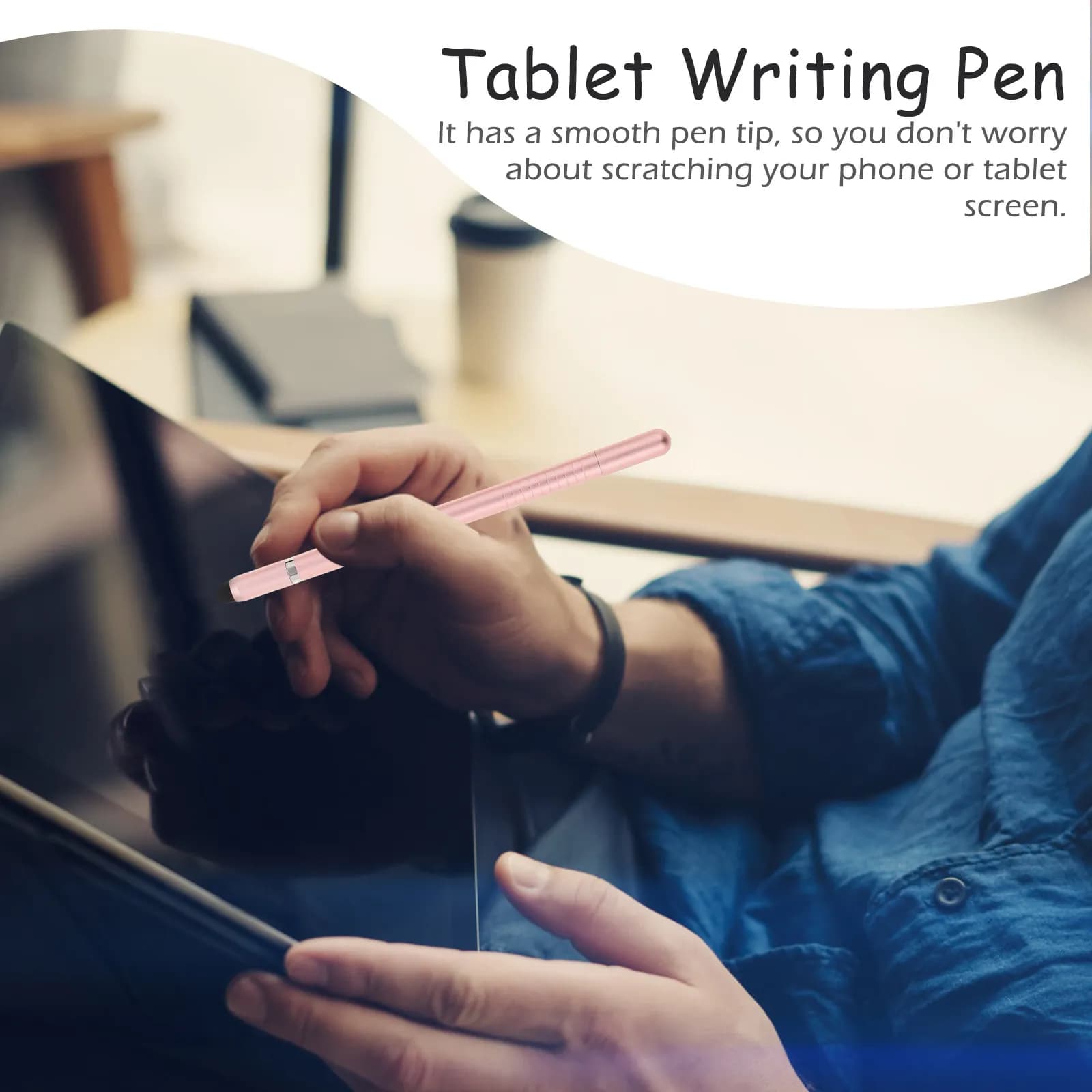 Penna Stilo Capacitiva in Lega di Alluminio per Schermi Touch, Scrittura e Disegno Precisi su Smartphone e Tablet, Universale