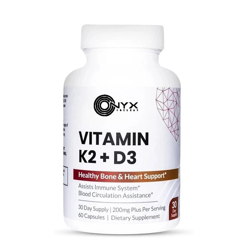 Vitamin D3 K2 capsules+Vitamin D3 5000 IU dietary supplement, supporting bone, tooth, muscle, and immune health