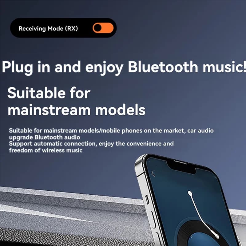 【NUOVO】 Adattatore audio HIFI Bluetooth 5.2 Lettore trasmettitore ricevitore musicale wireless Aux da 3,5 mm con microfono per altoparlante PC TV per auto