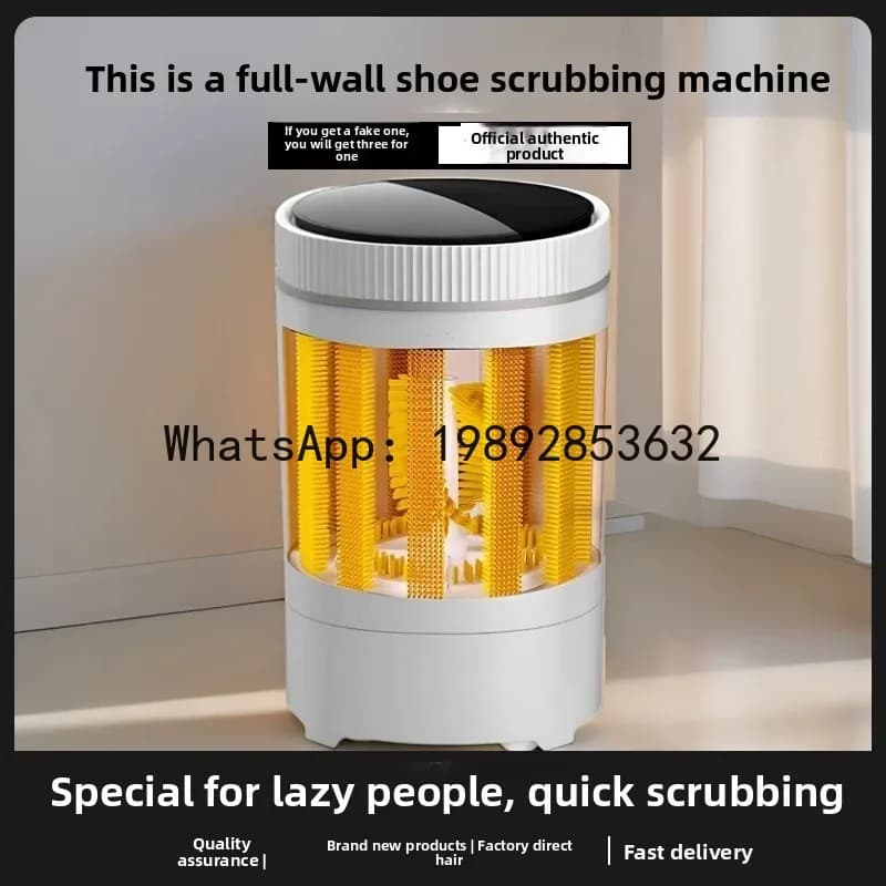 Lavatrice Automatica per Scarpe QQ, Macchina Domestica per Spazzolare le Scarpe, Piccolo Gadget per Lavaggio Scarpe, Macchina Semi-Automatica