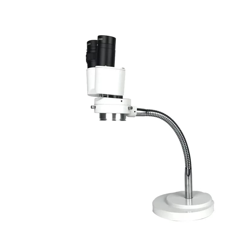 Microscopio Stereoscopico Binoculare RX-6D 8X con Luce LED e Tubo Flessibile Regolabile per Riparazione Dentale, Orale, PCB e Saldatura