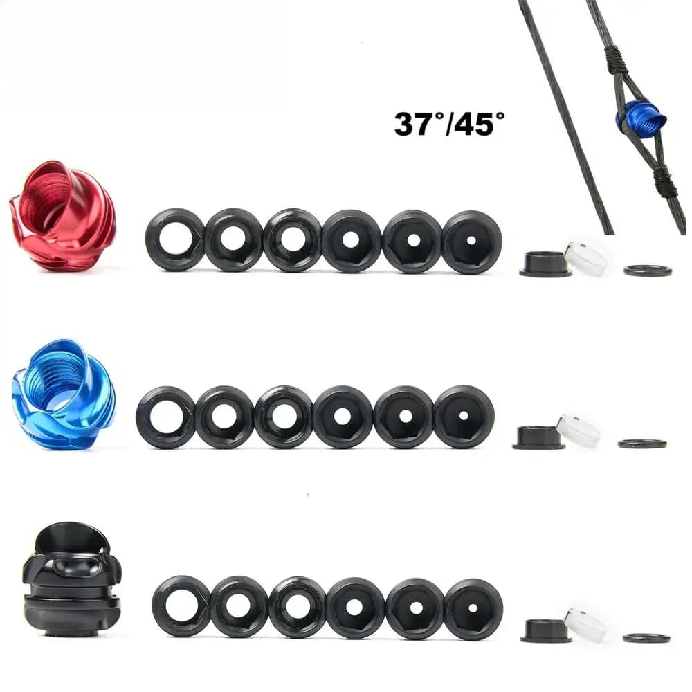 Peep Sight Arco composto Clarificatore Lente Puntamento Bersaglio Kit Apertura in alluminio Caccia Tiro con l'arco Arco e frecce Accessori